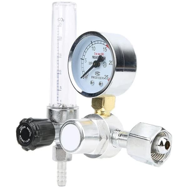 Argon-CO2 Flowmeter Regulator til MIG/TIG, Argon CO2 Trykmåler, Argon CO2 Flowmeter Regulator Trykmåler Svejserdele Trykreduktion