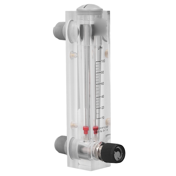 Væskeflowmåler Justerbart panel Høj nøjagtighed 10-100LPH akrylvandflowmåler