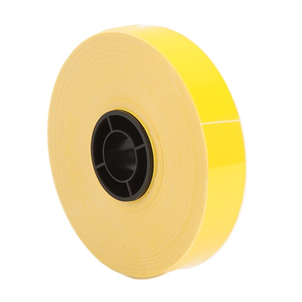 Etikettmaskin Tape 16m Lang 12mm Bredde Vanntett Klar Trykk Etikett Tape Erstatning for MAX LM 550A Gul