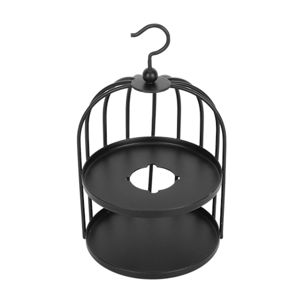 Voksforsegling Varmere Svart Fuglebur Stil Hengekrok Sterk Metall Dekorativ Forsegling Voksovn for DIY Crafts Svart