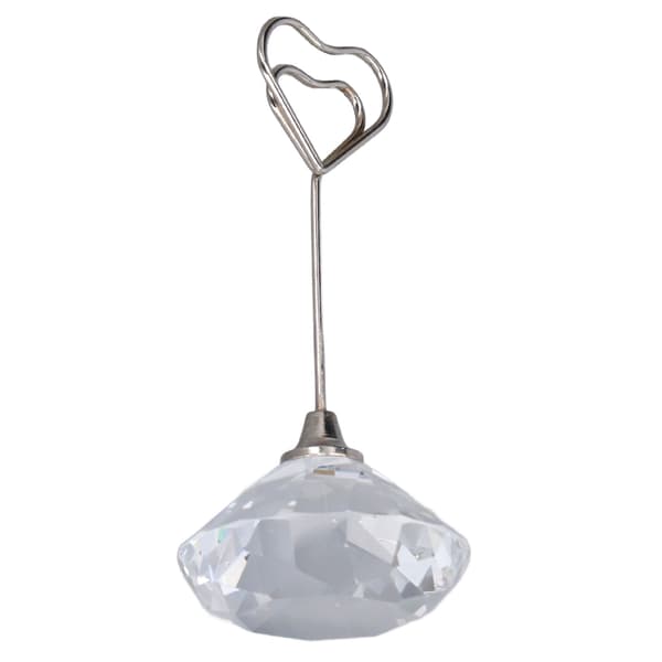 Bordnummerholder Hjerteformet Stabil Premium Metall Solid Slitesterk Mye Brukt Plasskortholder 9 cm Hjerteformet