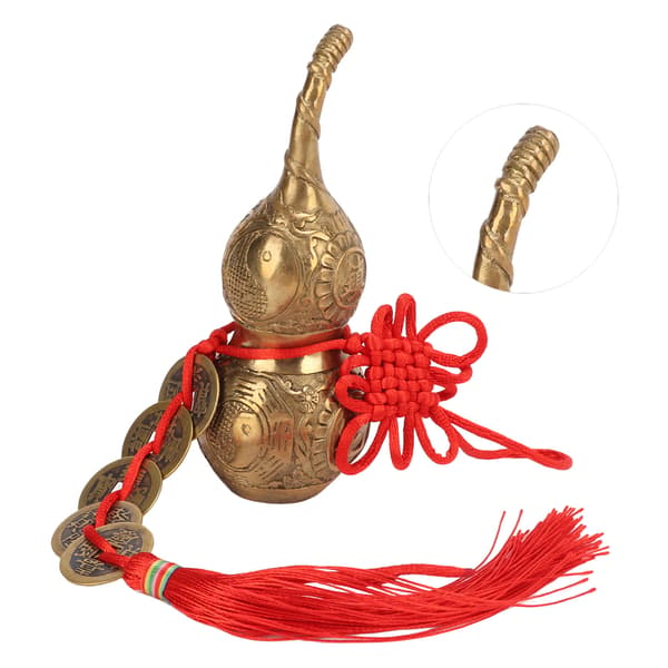 Messinggresskar Fint håndverk Lite volum Messingmateriale Multifunksjonell gresskarskulptur