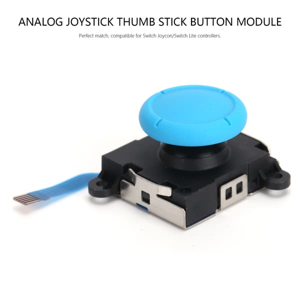 Analog Joystick Thumb Stick Button Module Erstatning for Switch Joycon/Lite Controller Blå