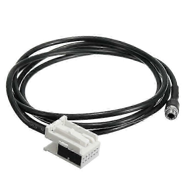 Bil 3,5 mm 12-pin hun Audio Musik Aux Kabel Input Adapter kompatibel med W169 W203 W209 W221 W164 R230