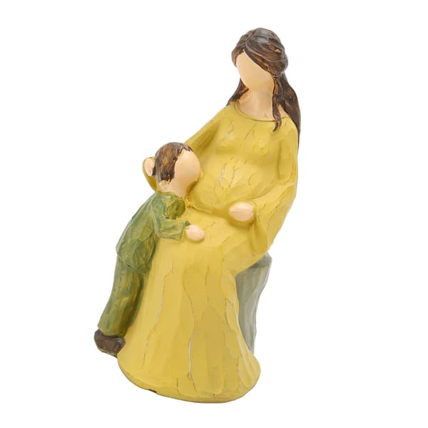 Mor och barn-staty Vacker konstnärlig levande harts Mor och barn-figur Skulptur Hyllprydnad