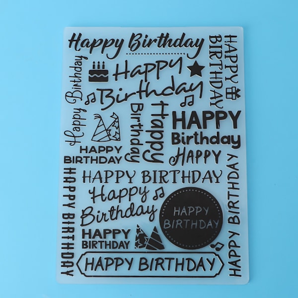 DIY Håndverk Scrapbooking Stempel Fotoalbum Dekor - Gratulerer med dagen