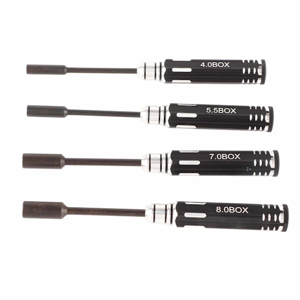 4-delad hylsnyckelsats 4,0 mm, 5,5 mm, 7,0 mm, 8,0 mm för RC-bilar modellflygplan