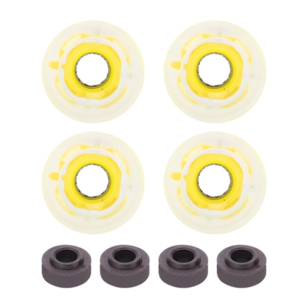 78A 60x45mm Høyelastisk Skateboard Flash Hjul PU Fylling for Longboard Cruiser Board (Gul)