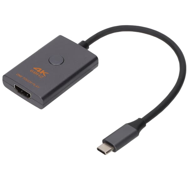 Typ C till HD Multimedia Interface-adapter 18 Gbit/s 4K-videokonverterare för konferenssändningsmonitor