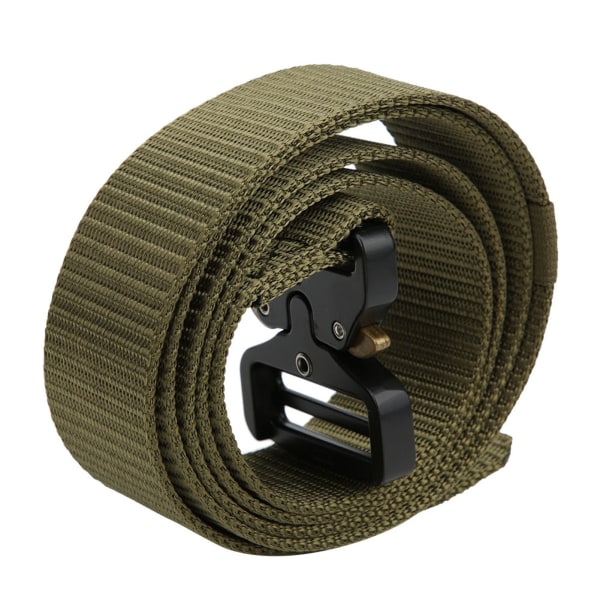 Nylon utomhus multifunktionsräddning rappellering nedförsbacke Militär midjebälte Heavy Duty (armégrön)