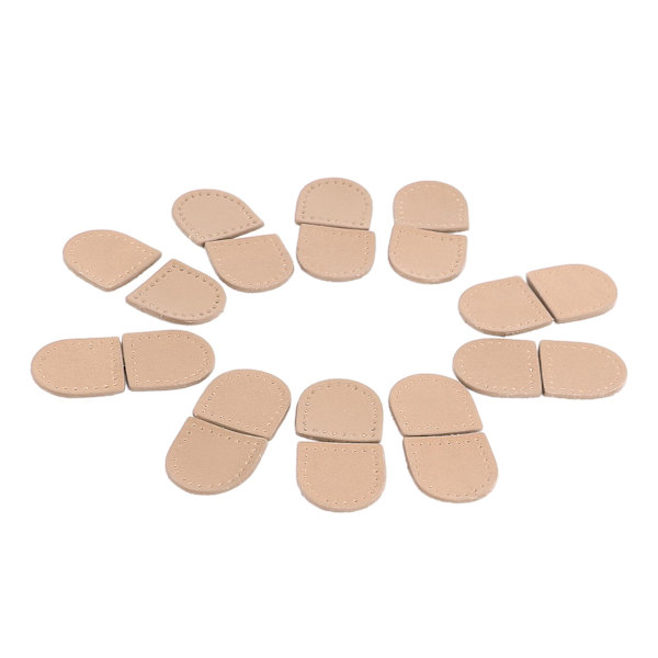 40 STK lynlås prop DIY håndlavet ægte læder multifunktionelle moderigtige lynlås ender Top propper Beige