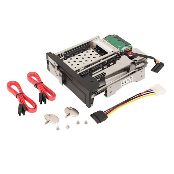SATA HDD-skuff Dobbel Brønn Utmerket Varmespredning SATA Intern Harddisk Skuff for 2,5 tommer 3,5 tommer SATA Harddisker