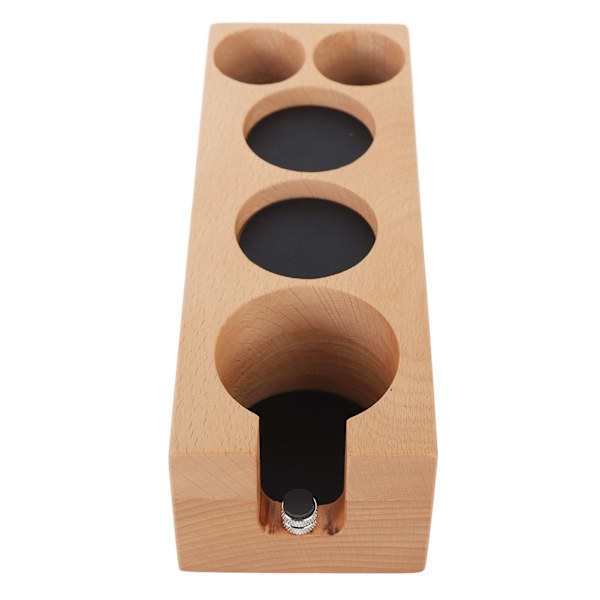 Trefot i tre for kaffepresser - Stativ for kaffepresser i tre til hjem, kafé, restaurant, hotell, kontor - 58 mm, 5 hull