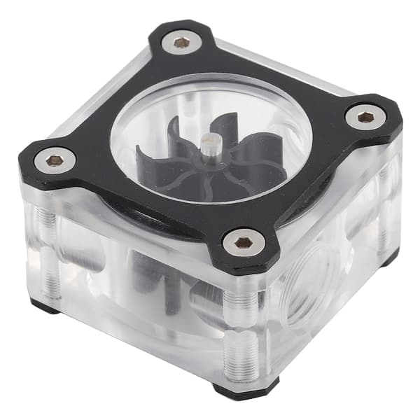 Vandkøling Flow Meter Transparent PMMA Computertilbehør G1/4 Gevind (Noir)