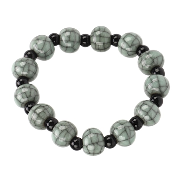 Perle Armbånd Utsøkt Porselen Perle Healing Chakra Energi Stein Perler Armbånd for Kvinner Menn