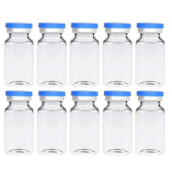 20 st Klara Flaskor Hållbara 10ml Headspace Flaskor Glasflaskor För Kosmetisk Vetenskap