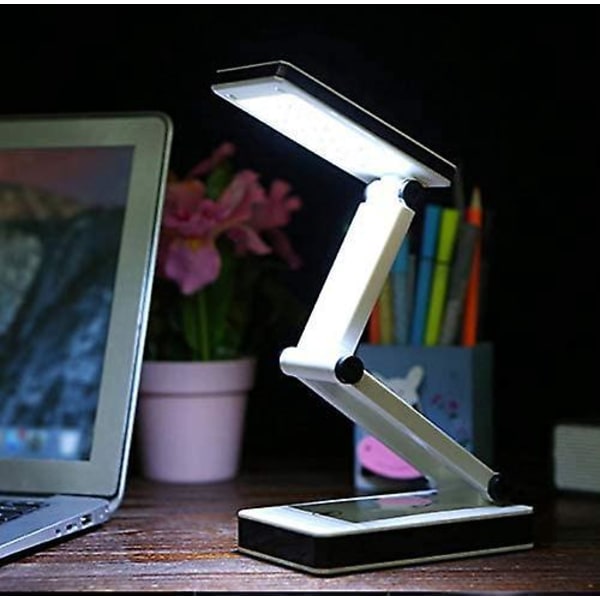 Super Lys Bærbar Skrivebordslampe med Berøringskontrol 3 Lysstyrkeniveauer USB og Batteri Foldbar Rejsedesign