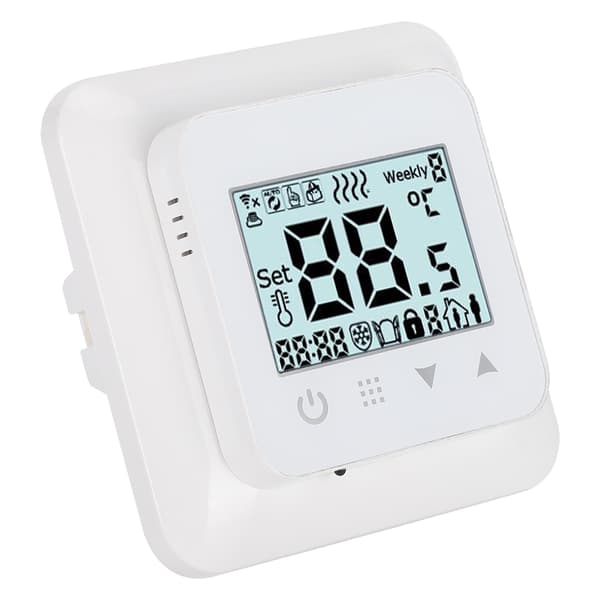 Hushåll Intelligent Pekskärm Värmetermostat Temperaturregulator Golvvärmesystem 90-240V Normal Typ