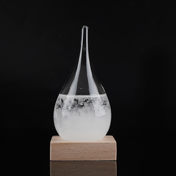 Storm Glass Creative Drop-formet Storm Glass Flaske Desktop Vejrstation Vejrudsigt