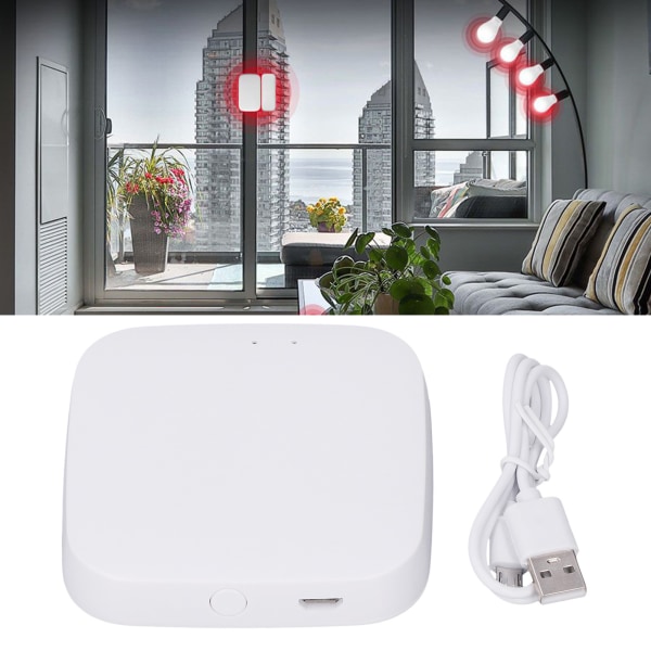 Smart Home Hub Infrarød Sensing Tuya APP Fjernbetjening Wifi Bluetooth Gateway Hub-1 stk.