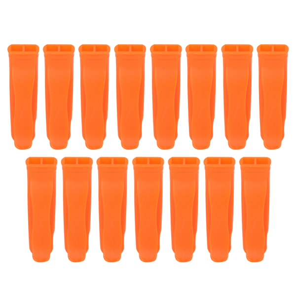 15PCS PP Plastic Bright Orange Outdoor Emergency Survival Warning Safety Rescue Sports Playground Prompt Whistle