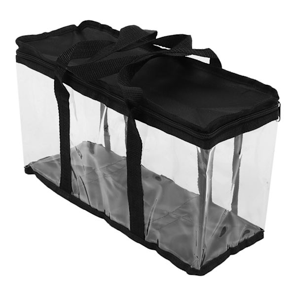 PVC-verktygsförvaringsväska transparent dragkedja dammtät stor kapacitet verktygsorganisatör för underhåll 38 X 15 X 21cm