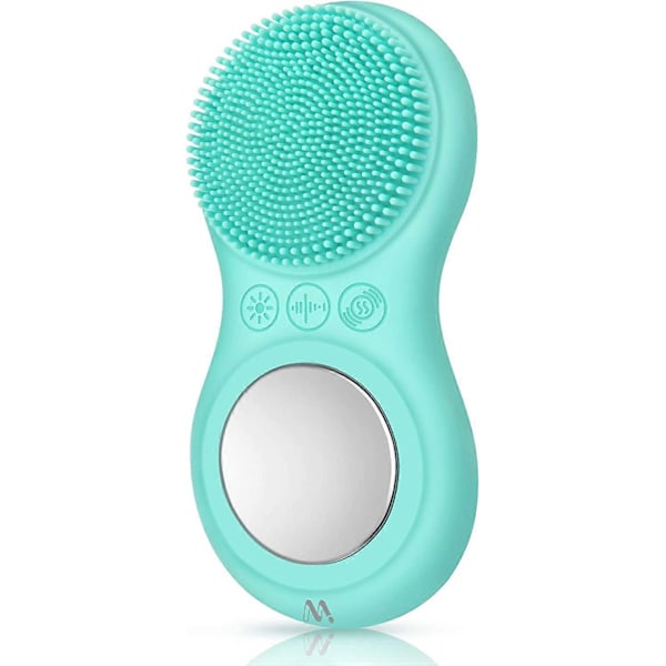 Sonisk Ansigtsrensebørste, Elektrisk Silikone Ansigtsbørste Massager med Varme Import Funktion