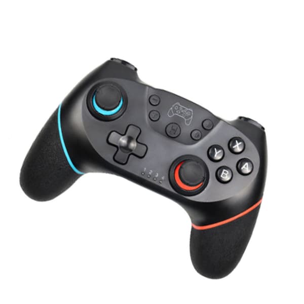 Trådløs Game Controller 6 Akser Ergonomisk Følsom Genopladelig Bluetooth Gamepad til Switch Pro PC Spil Blå Rød