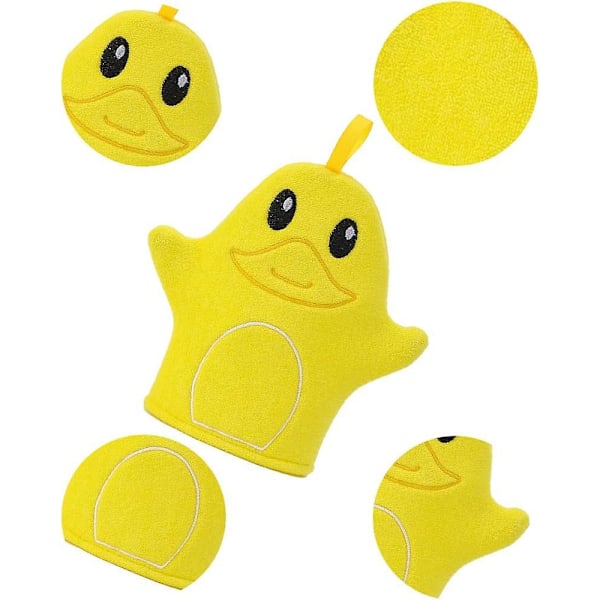 Søde Baby Vaskehandsker til Bad, Baby Badehandsker, 2 Stykker Vaskeklude Børne Brusehandsker til Bad og Baby Shower
