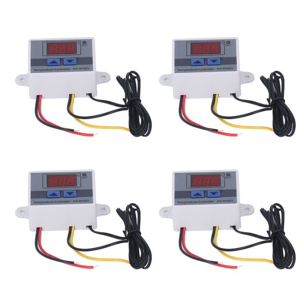 4 stk. Temperaturkontroller Digitalt Display Temp Regulator ‑50℃ til 110℃ 110‑220V 1500W