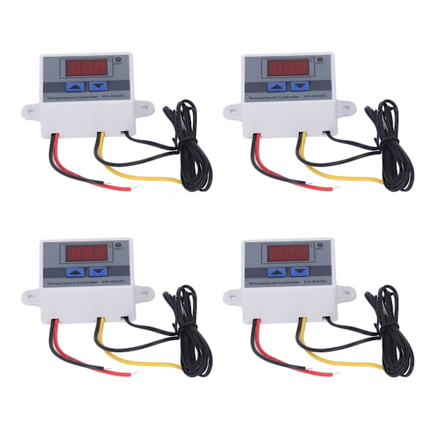 4 stk temperaturregulator digital display temperaturregulator ‑50℃ til 110℃ 110‑220V 1500W