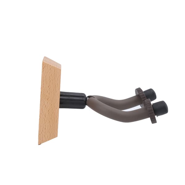 2 stk gitarveggfesteholder krokholder stativ solid trebunn for elektrisk ukulelebass