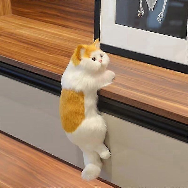 Kunstig Furry Kat Livagtig Kæledyr Kat Dekoration Hængende C
