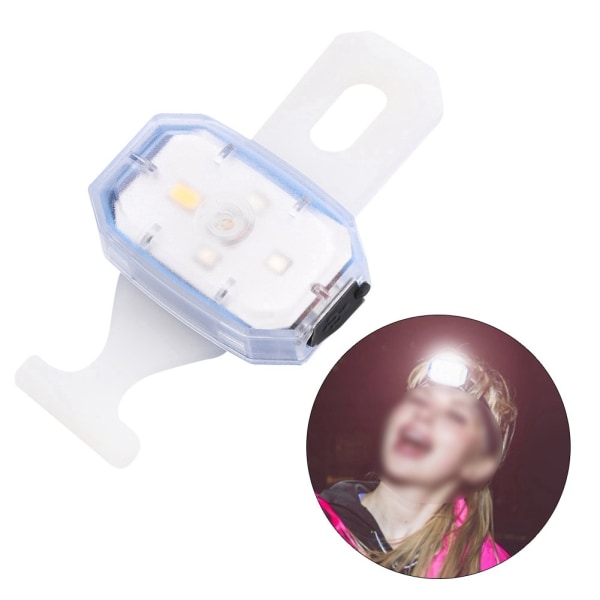 Lett USB oppladbart LED-lys Nattsikkerhetslampe for utendørs løping og sykling Blå