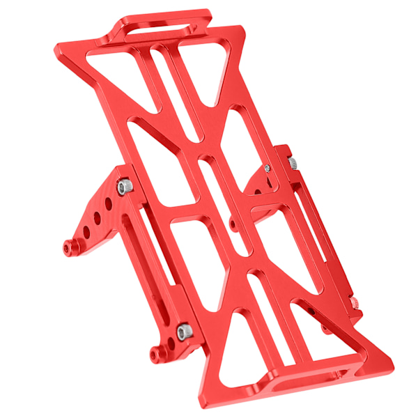 RC-batteribord i aluminiumlegering, stötfångare, ersättning för Axial SCX24 90081 C10 1/24 RC-bil, röd