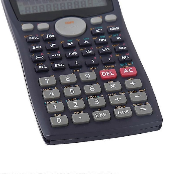 Sort Videnskabelig Lommeregner 240 Matematik og 2 Funktioner - Stor Skærm