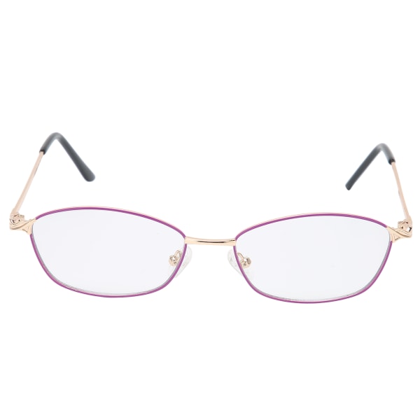 Lilla stel Ældre bifokale læsebriller Bærbare blåt lysblokerende presbyopiske briller (+300 )