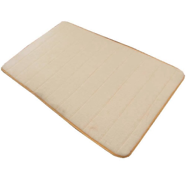 Kylpyhuoneen matto, liukumaton kylpymatto, imukykyinen kylpymatto, memory foam -kylpymatto, lattiamatot (40x60 cm, beige)