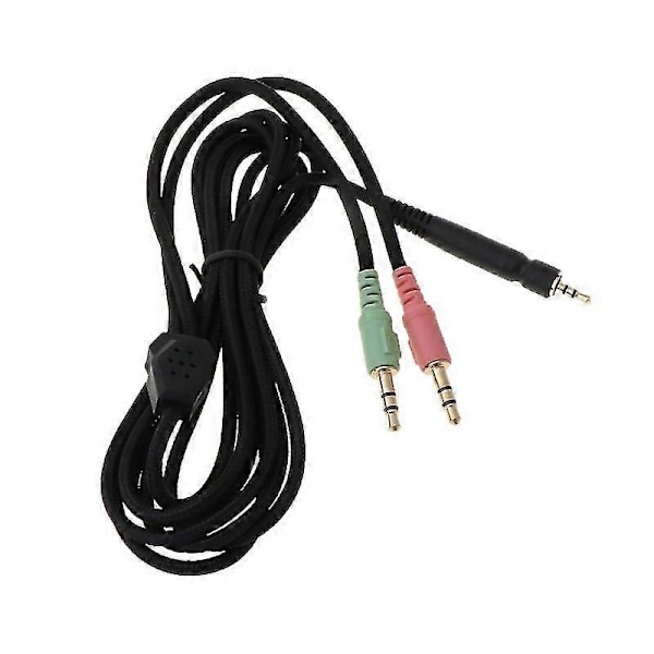 Sennheiser G4me One Game Zero PC 373D PC37X GSP350 500 600 Erstatnings Hodetelefoner Lydkabel 2-plugg