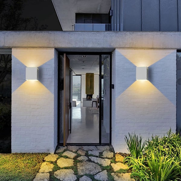 Udendørs LED Væglampe 12W Indendørs Væglampe 3000K Varm Hvid Vandtæt Design IP65 Udendørs Væglampe til Stue Soveværelse