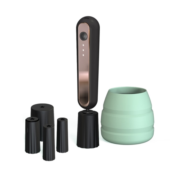 Meikkiharjan puhdistusaine ja kuivaaja USB ladattavat kosmeettiset meikkisiveltimet Puhdistustyökalu Pese ja kuivaa sekunneissa useimmille siveltimille