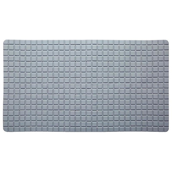 Dusjmatte Sklisikker dusjmatte med sugekopp kan adsorberes på det glatte gulvet - badematten er egnet for badet, grå, 40 * 71cm