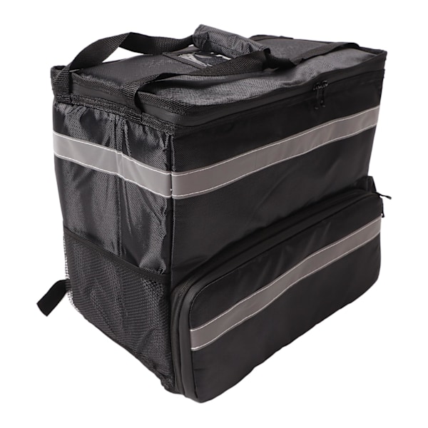 50L Isolerad Pizzaleverans Ryggsäck Take Out Mat Leverans Termisk Ryggsäck med Expanderbart Lager för Camping Resor