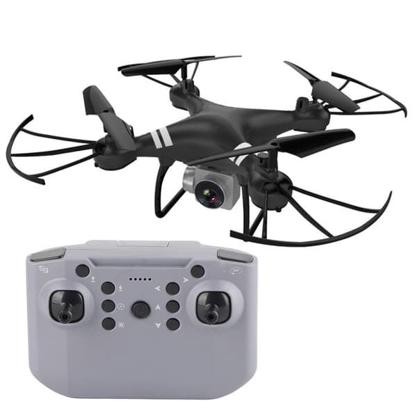 4K HD Kamera Drone WIFI Realtids Overføring RC Drone Quadcopter Svart