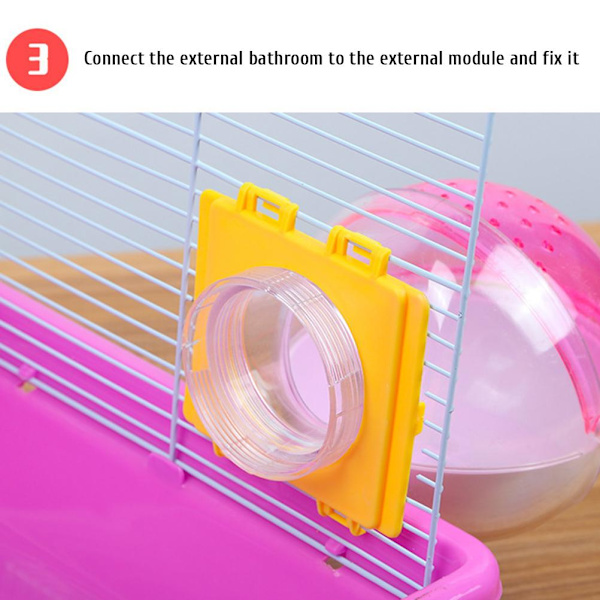 Hamsterin putkisarja läpinäkyvä hamsterihäkin lelut DIY-liitäntä tunneli rata rotan lelu