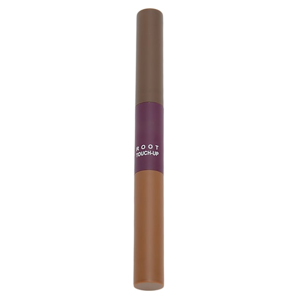 Hårlinjepulver Stick Root Concealer Engångs Dubbelsidig Grå Hårfärgpen Medium Mörkbrun 6g