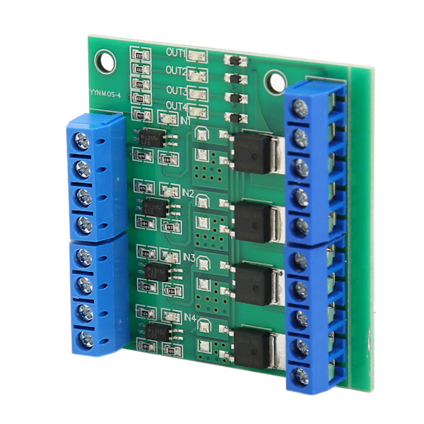 MOS-drivrutinmodul 4-vägsfälteffekt PLC-förstärkarkort 3‑20V PWM-ingång DC 3,7V‑27V-utgång