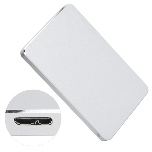 Yvonne 2.5in USB3.0 Harddisk Drive Bærbar Ekstern Mobil HDD Computer Tilbehør Sølv 320GB