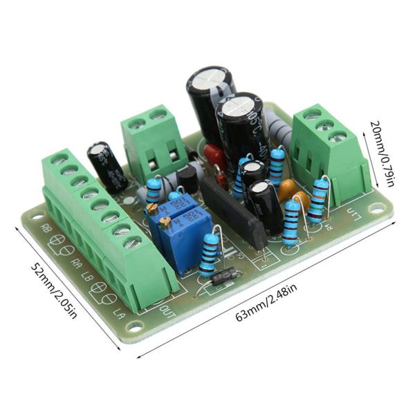 DC 12V Strömförstärkare VU Meter Drivkort DB Audio Nivåmätare