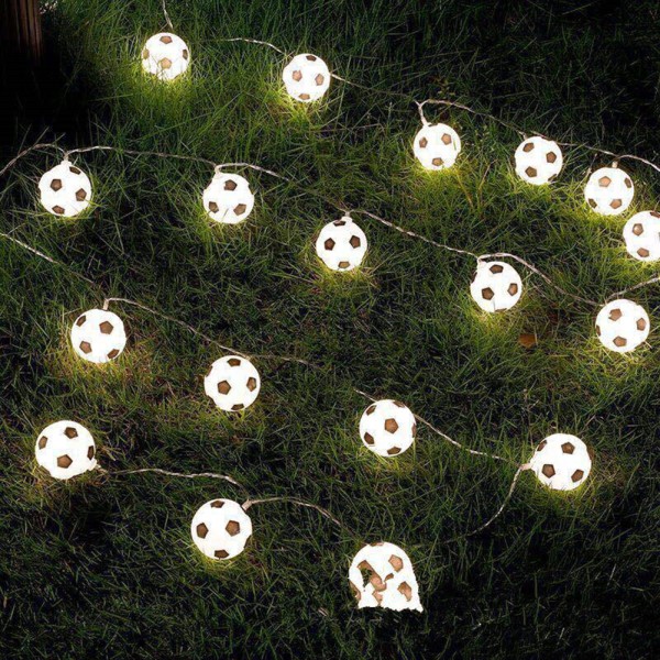 LED String Lights Fodbold String Lights Varm hvid Fairy Lights Dekoration Bar Tema Dekoration